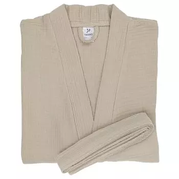 Халат Essential, многослойный муслин, размер S, цвет бежевый