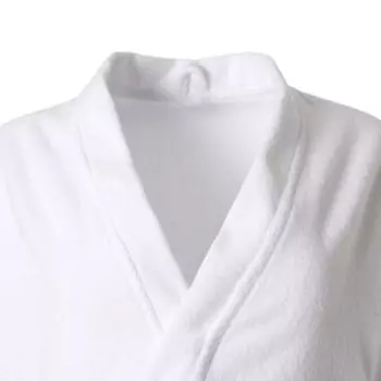 Халат махровый Экономь и Я женский, размер 50-52 цвет белый, 100% хлопок с AIRO, 320 г/м2