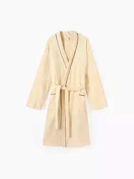 Халат махровый мужской «Экономь и Я», размер 56-58, 100% хлопок, молочный