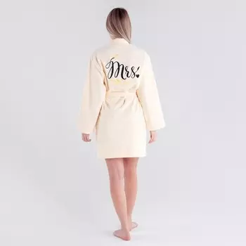 Халат махровый женский Missis размер 50-52, 100% хлопок