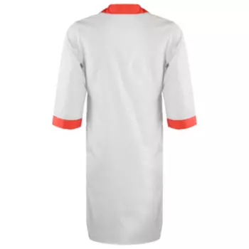 Халат медицинский женский «Ева» тиси, размер 46, рост 158-164, цвет белый/красный