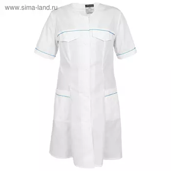 Халат медицинский женский, тиси, р. 52-54, рост 170-176, цвета микс