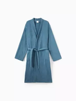 Халат мужской «Экономь и Я», размер 56-58, хлопок100%, морская волна