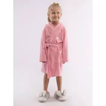 Халат, рост 98 см, цвет розовый