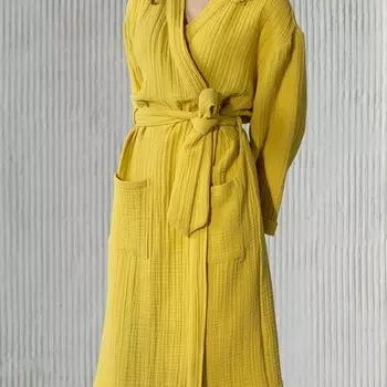 Халат «Шифу», размер M, цвет горчичный