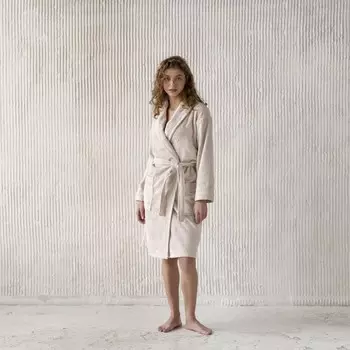 Халат «Тао», размер L, цвет бежевый