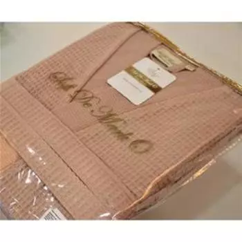 Халат вафельный кимоно NEVA, размер S, цвет пудровый