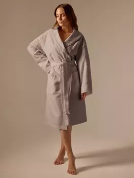 Халат вафельный женский SL HOME: Waffle «Саббиа», размер L, хлопок 100%, коричневый