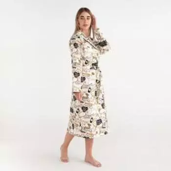Халат женский удлинённый Этель "Девичник", размер 42-44, вафля 200г/м2, хлопок