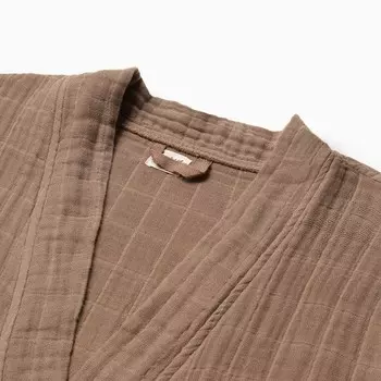 Халат жен.муслиновый LoveLife размер 46-48, цвет мокко, 100% хл, 4-сл, 235гр/м2