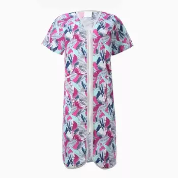 Халат женский, цвет красный, размер 50