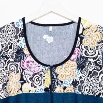 Халат женский, цвет синий, размер 48