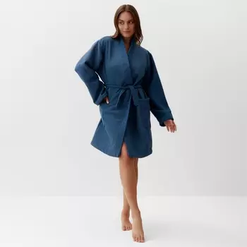 Халат женский «Этель», размер 50-52, синий