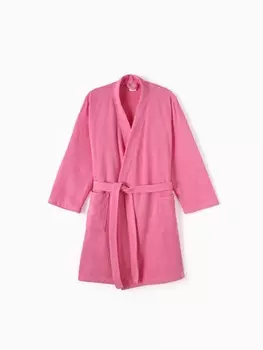 Халат женский «Этель», размер 46-48, хлопок 100%, розовый