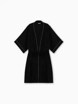 Халат женский KAFTAN Leo black collection, размер 44-46, чёрный