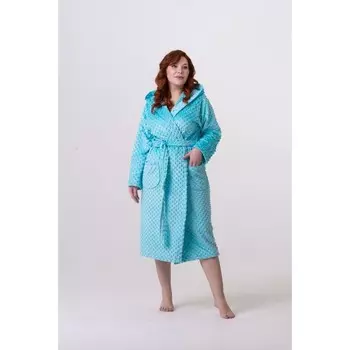 Халат женский, размер 44, цвет бирюза