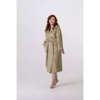 Халат женский, размер 46, цвет оливковый
