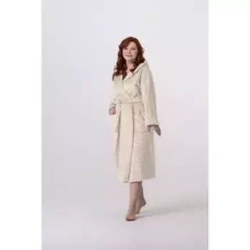 Халат женский, размер 50, цвет топленое молоко