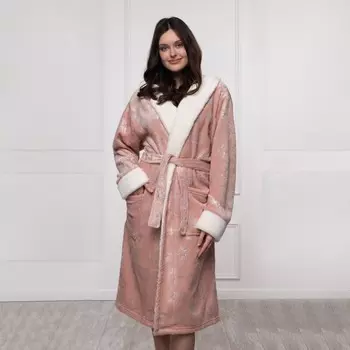 Халат женский, размер S, цвет розовый