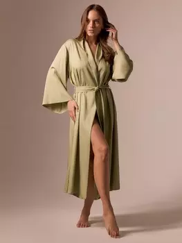 Халат женский SL HOME, размер XL, модал, зелёный