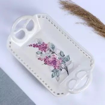 Хлебница ажурная "Роспись" 32х18см МИКС