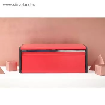 Хлебница Brabantia, цвет красный, 46.4x25x18.7 см