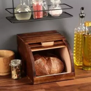 Хлебница деревянная "Кантри", 20 см, массив бука