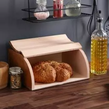 Хлебница деревянная "Ретро", 29 см, массив бука