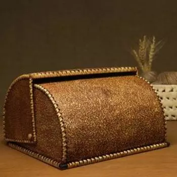 Хлебница с крышкой «Лилии», 322519 см, береста