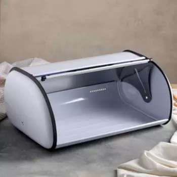 Хлебница металлическая большая «Свежий хлеб»