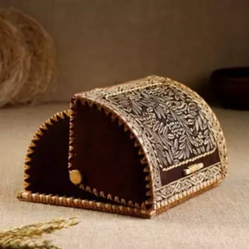 Хлебница «Рябинушка», шлем, 281916 см, береста