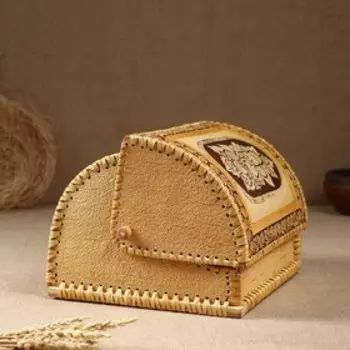 Хлебница «Ягоды», 28×22×15см, береста