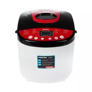 Хлебопечка Centek CT-1406 , 650 Вт, 19 программ, отсрочка старта, белая