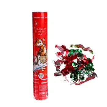 Хлопушка пневматическая «Полетели в Новый год», 30см