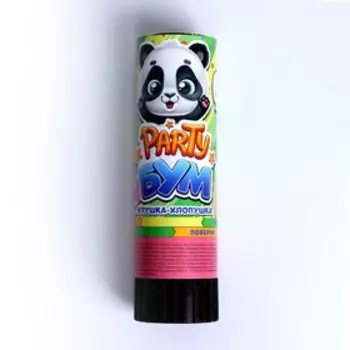 Хлопушка с игрушкой Party «БУМ», панда