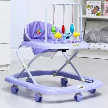 Ходунки «BUGGY», фиолетовый, 6 колес, муз., свет