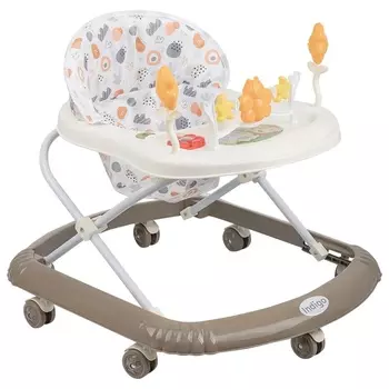 Ходунки FLY, 7 колес, музыкальные, Indigo, бежевый