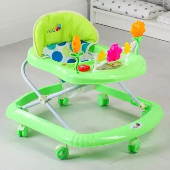 Ходунки «FLY», зеленый, 7 колес, муз., свет