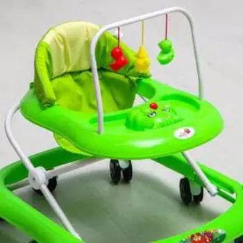 Ходунки «Маленький водитель», 8 колес, муз., зеленый