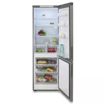 Холодильник "Бирюса" М6027, двухкамерный, класс А, 345 л, серебристый