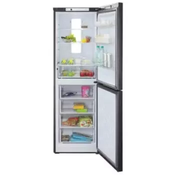 Холодильник "Бирюса" W840NF, двухкамерный, класс А, 340 л, серый