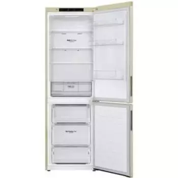 Холодильник LG GA-B459CECL, двухкамерный, класс А+, 374 л, Total No Frost, бежевый