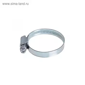 Хомут червячный, DIN 3017, цинк, W 1, 8-12 мм, в упаковке 100 шт.