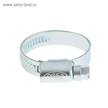 Хомут червячный MGF, диаметр 20-32 мм, ширина ленты 9 мм, оцинкованный