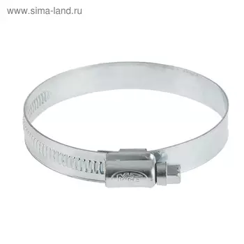 Хомут червячный MGF, диаметр 50-70 мм, ширина ленты 12 мм, оцинкованный