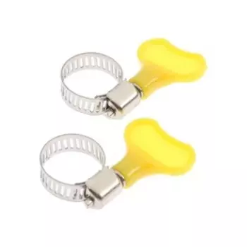 Хомут червячный с ключом Park, диаметр 12-20 мм, ширина 8 мм, нержавеющая сталь, 2 шт.