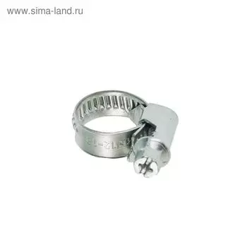 Хомут червячный "Завод Труд", диаметр 12-18 мм, оцинкованный