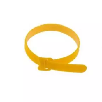 Хомут–липучка многоразовый REXANT 150х12 мм, желтый, в уп. 12 шт.