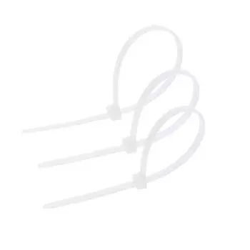 Хомут нейлоновый 3,6х150 мм, белый,набор 100 шт