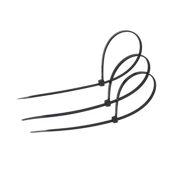 Хомут нейлоновый, пластик, 3,6х250 мм, черный, в упаковке 100 шт.